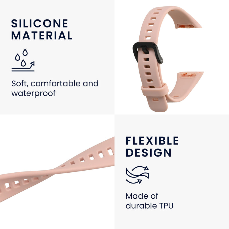 kwmobile Silikon Uhrenarmband für Huawei Band 6 Armband - Ersatzarmband für Fitnesstracker - Wechselarmband Smartwatch