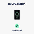 kwmobile Silikon Uhrenarmband für Huawei Band 6 Armband - Ersatzarmband für Fitnesstracker - Wechselarmband Smartwatch