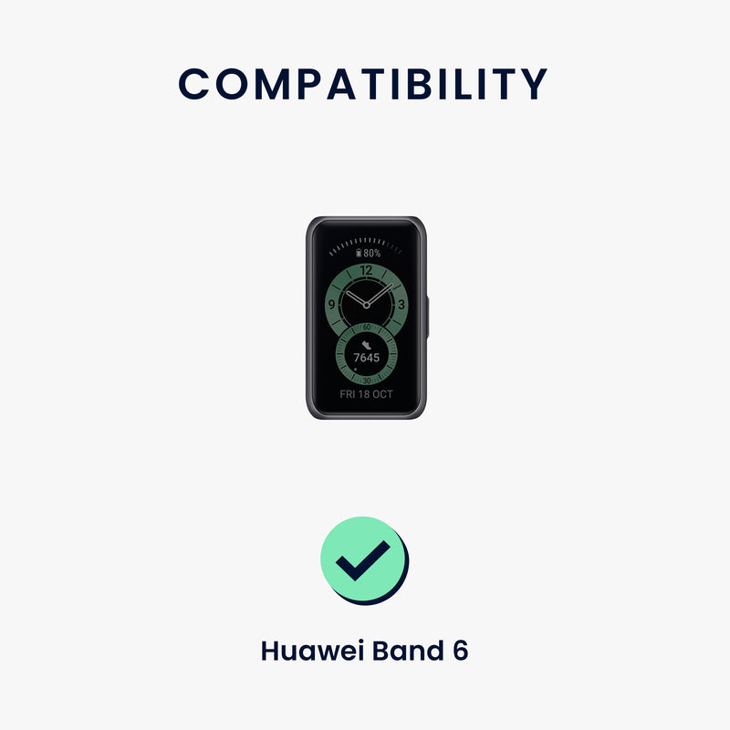 kwmobile Silikon Uhrenarmband für Huawei Band 6 Armband - Ersatzarmband für Fitnesstracker - Wechselarmband Smartwatch