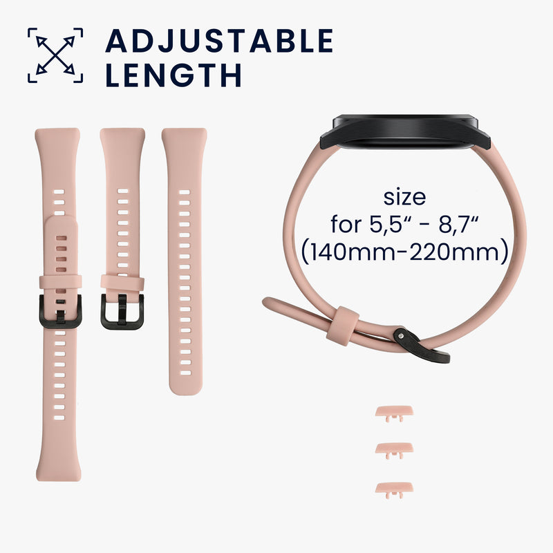 kwmobile Silikon Uhrenarmband für Huawei Band 6 Armband - Ersatzarmband für Fitnesstracker - Wechselarmband Smartwatch