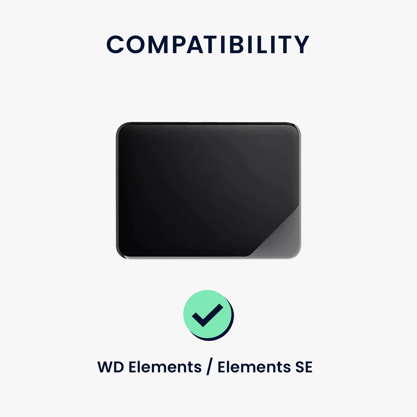 kwmobile Hülle kompatibel mit WD Elements / Elements SE Festplatte Schutzhülle für portable SSD
