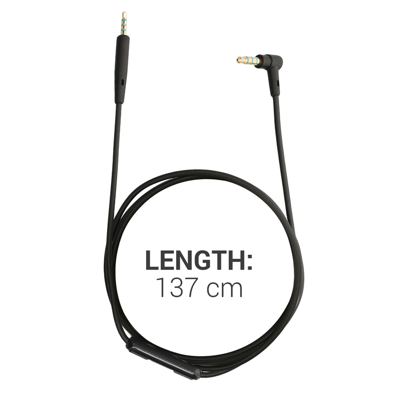 kwmobile Kopfhörerkabel für JBL E30 / E50 / E55BT / E65 BTNC / LIVE 500BT / TUNE 600 BTNC / LIVE 650 BTNC - Ersatz Kabel Mikrofon Lautstärkeregler - 3.5mm Klinke