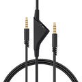 kwmobile Kopfhörerkabel kompatibel mit Logitech Astro A50 / A40TR / A40 / A30 / A10 - Ersatz Kabel 200 cm mit Lautstärkeregler - 3.5mm Klinke