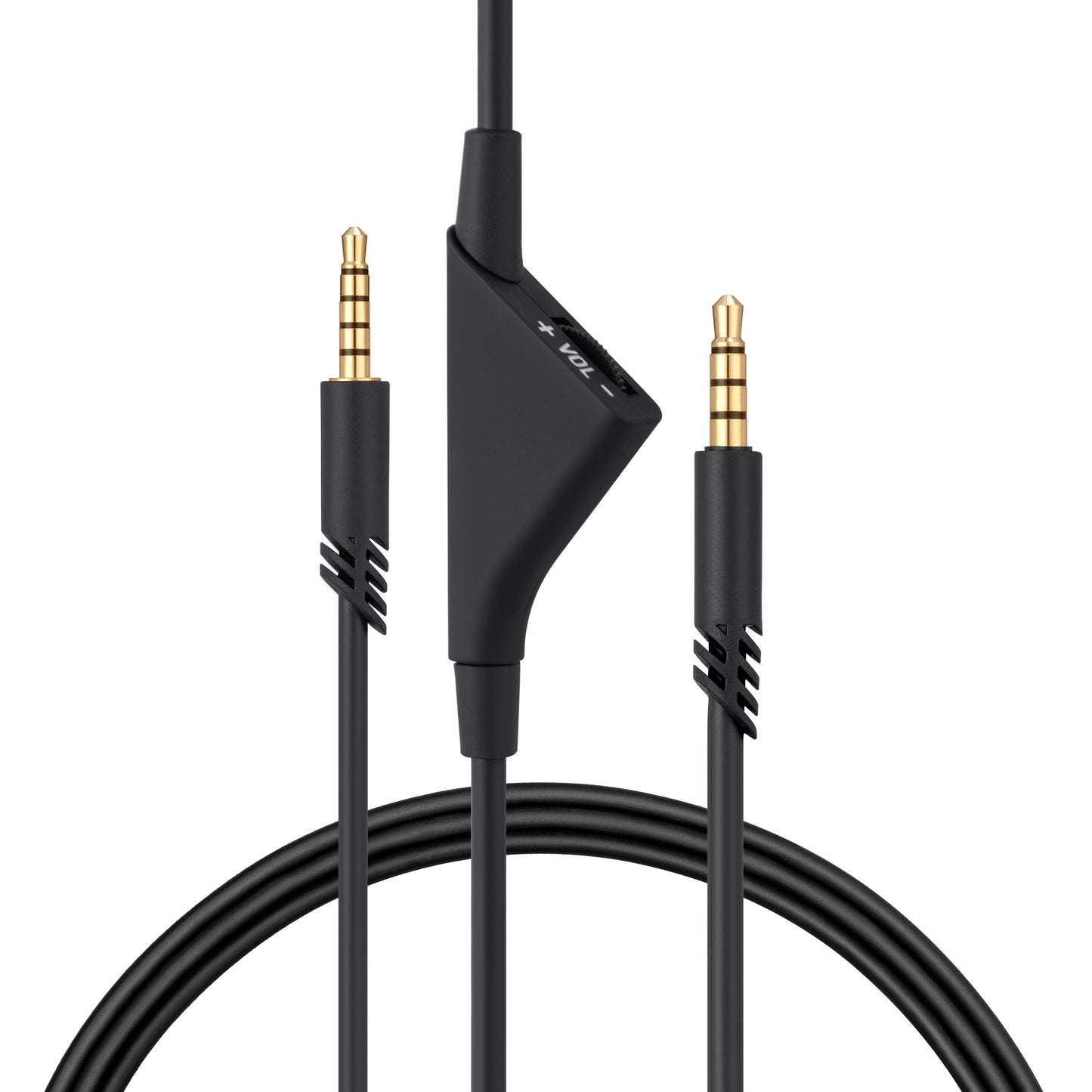 kwmobile Kopfhörerkabel kompatibel mit Logitech Astro A50 / A40TR / A40 / A30 / A10 - Ersatz Kabel 200 cm mit Lautstärkeregler - 3.5mm Klinke