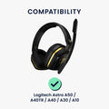 kwmobile Kopfhörerkabel kompatibel mit Logitech Astro A50 / A40TR / A40 / A30 / A10 - Ersatz Kabel 200 cm mit Lautstärkeregler - 3.5mm Klinke