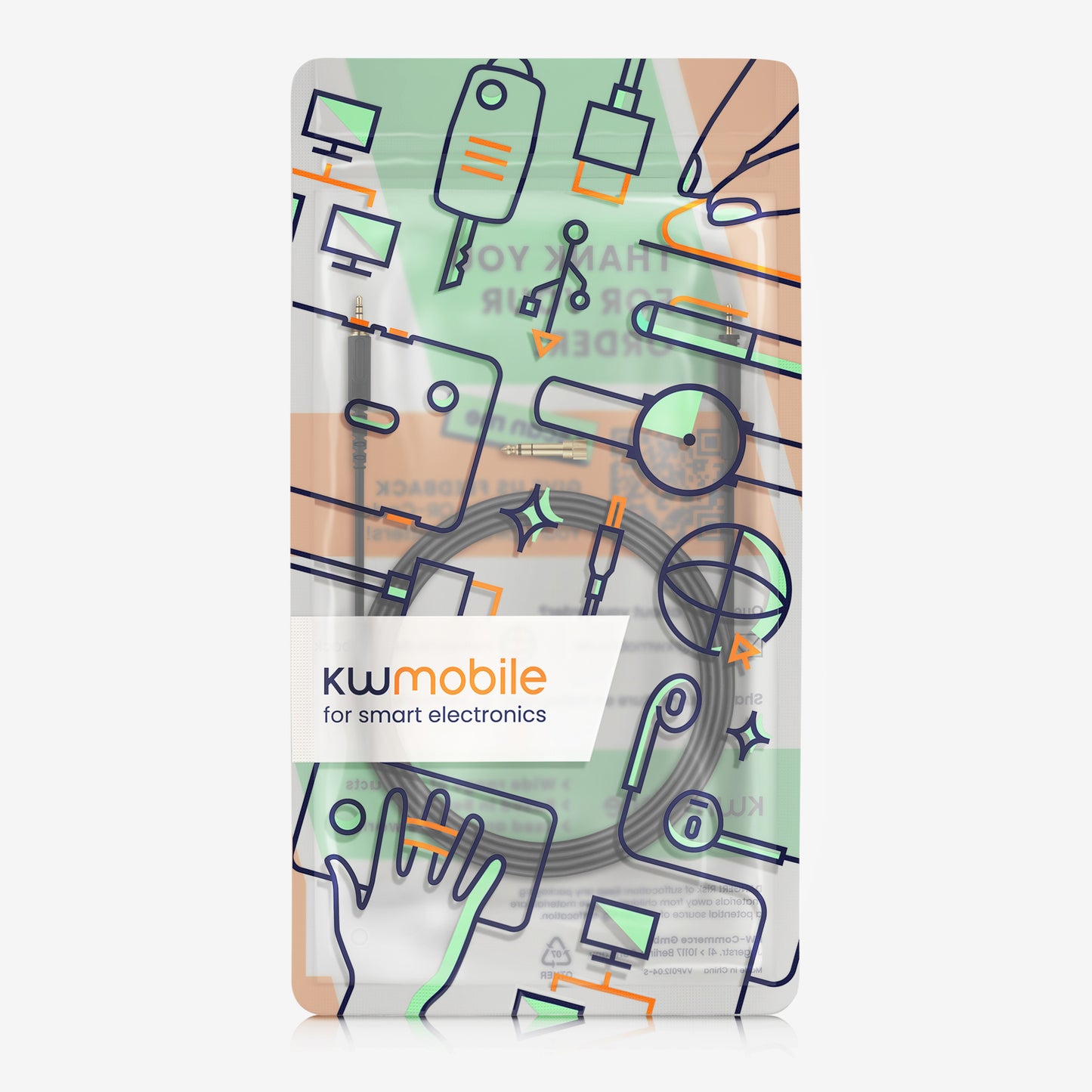 kwmobile Kopfhörerkabel kompatibel mit Shure SRH440A / SRH840A / SRH440 / SRH840 Ersatz Kabel 300 cm 3.5mm Klinke mit 6.35mm Adapter
