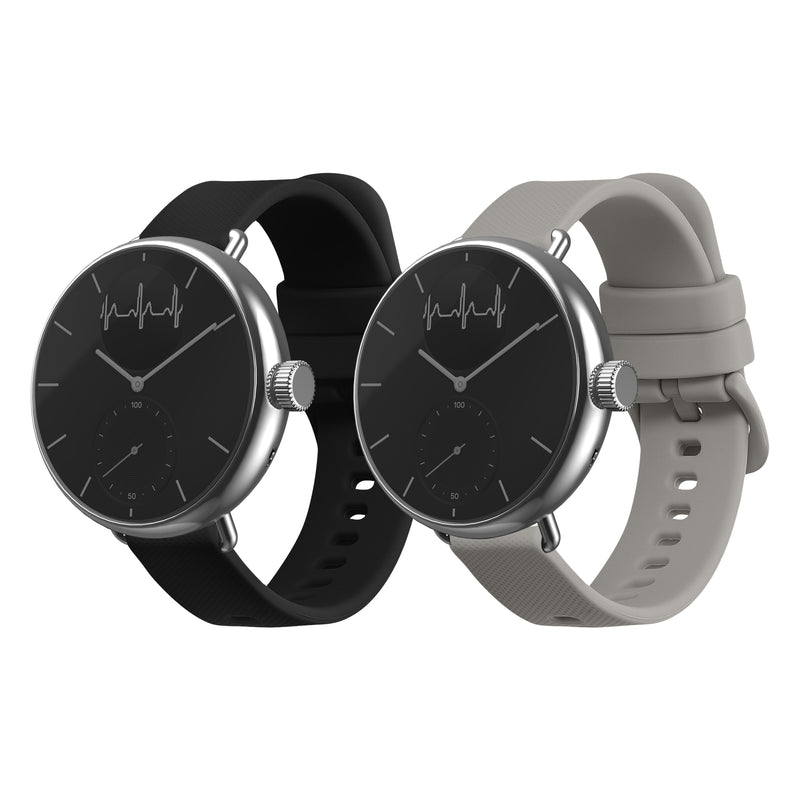 kwmobile Uhrenarmband für Withings ScanWatch 38mm / Steel HR 36mm / Move ECG Armband - Fitnesstracker Band Set - Ersatzarmband Smartwatch