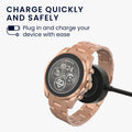 kwmobile USB Kabel Charger kompatibel mit Michael Kors GEN 6 / GEN 5e / GEN 5 / GEN 4 Watch / Skagen Falster 2 Ladekabel - Smart Watch Ersatzkabel - Fitnesstracker Aufladekabel