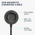 kwmobile USB Kabel Charger kompatibel mit Michael Kors GEN 6 / GEN 5e / GEN 5 / GEN 4 Watch / Skagen Falster 2 Ladekabel - Smart Watch Ersatzkabel - Fitnesstracker Aufladekabel