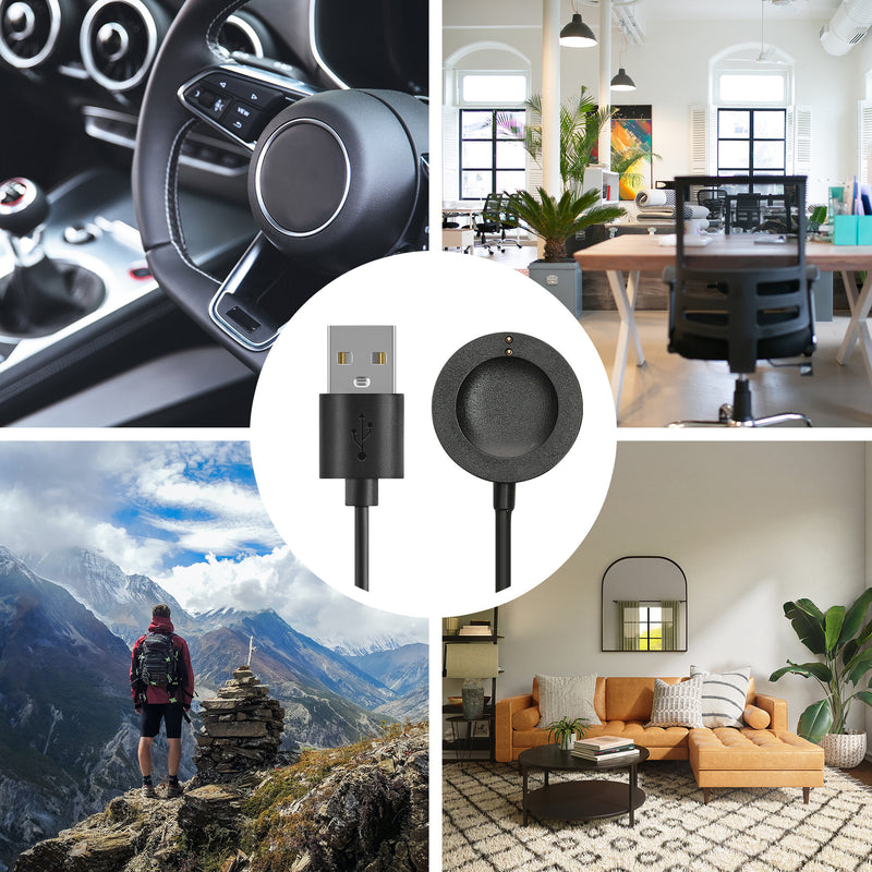 kwmobile USB Kabel Charger kompatibel mit Michael Kors GEN 6 / GEN 5e / GEN 5 / GEN 4 Watch / Skagen Falster 2 Ladekabel - Smart Watch Ersatzkabel - Fitnesstracker Aufladekabel