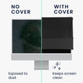 kwmobile Hülle kompatibel mit 24-26" Monitor Schutzhülle Staubschutz Abdeckhaube für PC Bildschirm Computer Screen Cover Staubhaube Haube