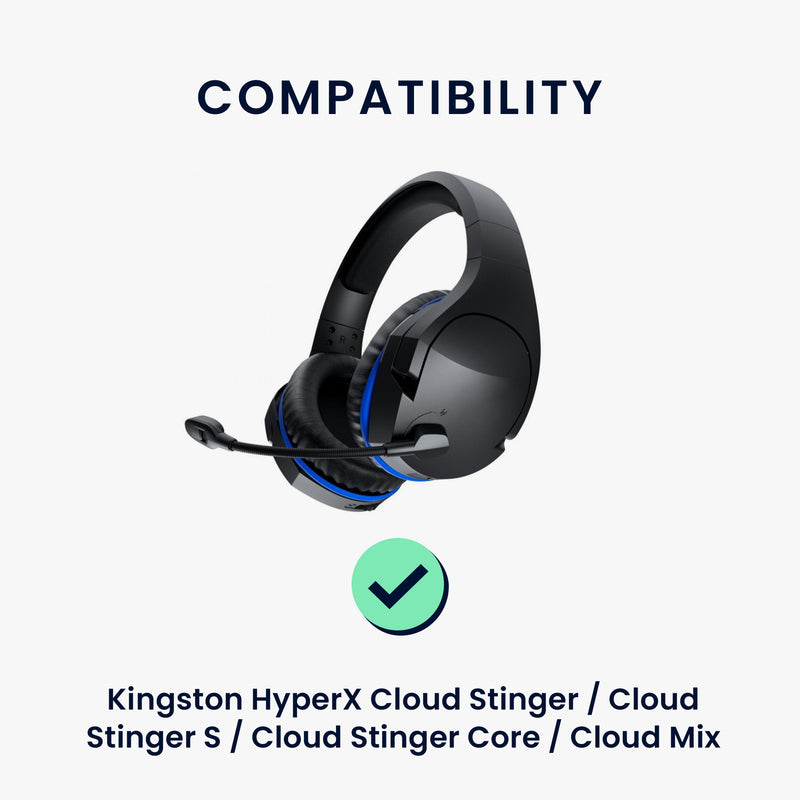 kwmobile Ohr Polster für Kingston HyperX Cloud Stinger / Cloud Stinger S / Cloud Stinger Core / Cloud Mix Ohrpolster Ersatz Ohrpolster Kopfhörer Ersatzteile Kopfhörer Ersatzpolster für Over Ear Headphones
