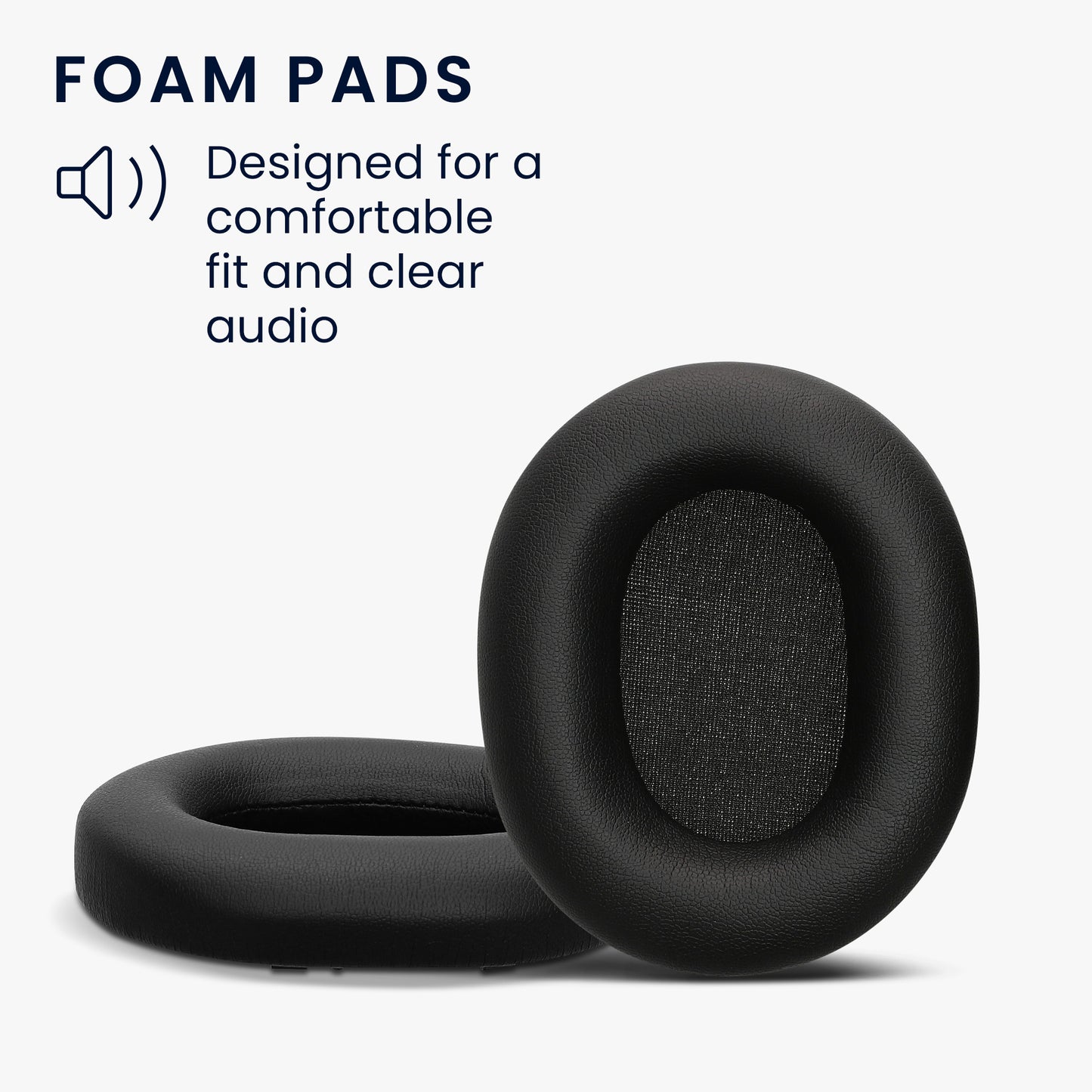 kwmobile Ohr Polster für Sony WH-1000XM5 Ohrpolster Ersatz Kopfhörer Ersatzteile Over Ear Headphones