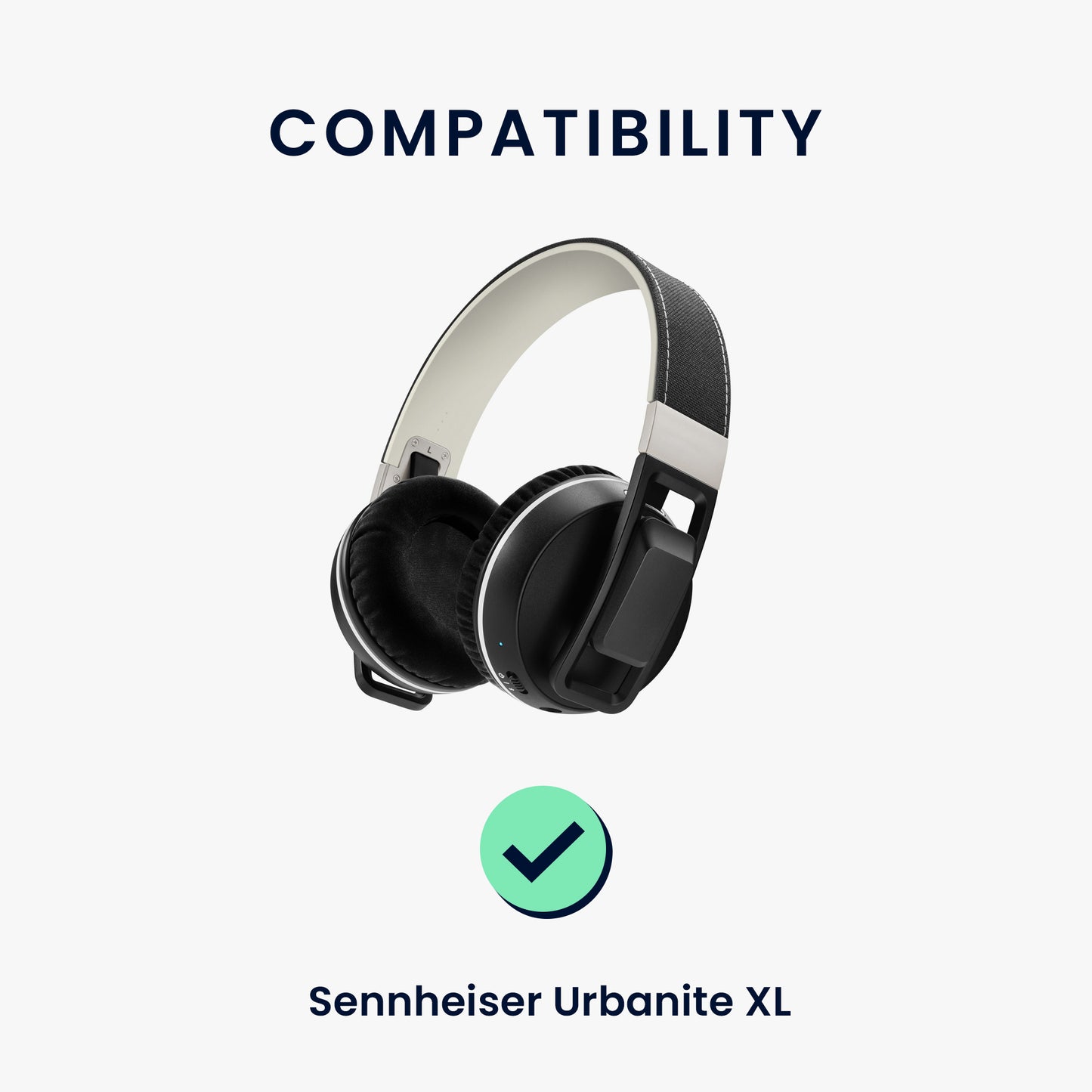 kwmobile Ohr Polster für Sennheiser Urbanite XL Ohrpolster Ersatz Ohrpolster Kopfhörer Ersatzteile Kopfhörer Ersatzpolster für Over Ear Headphones