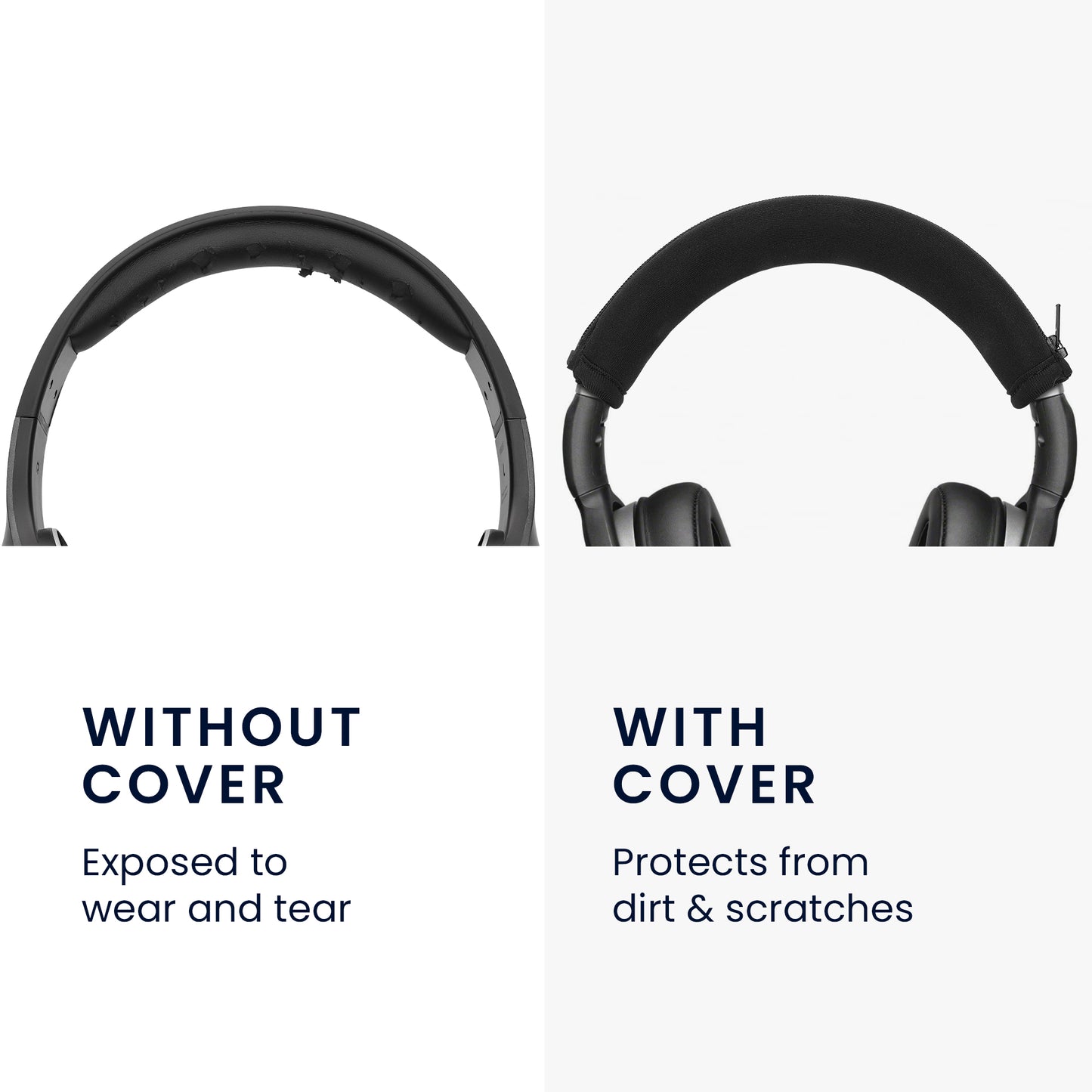 kwmobile Kopfband Abdeckung kompatibel mit Sennheiser HD 4.50BTNC / HD4.40BT / HD4.30 / HD 350BT Case - Stirnband Polster - Kopfhörer Schutz