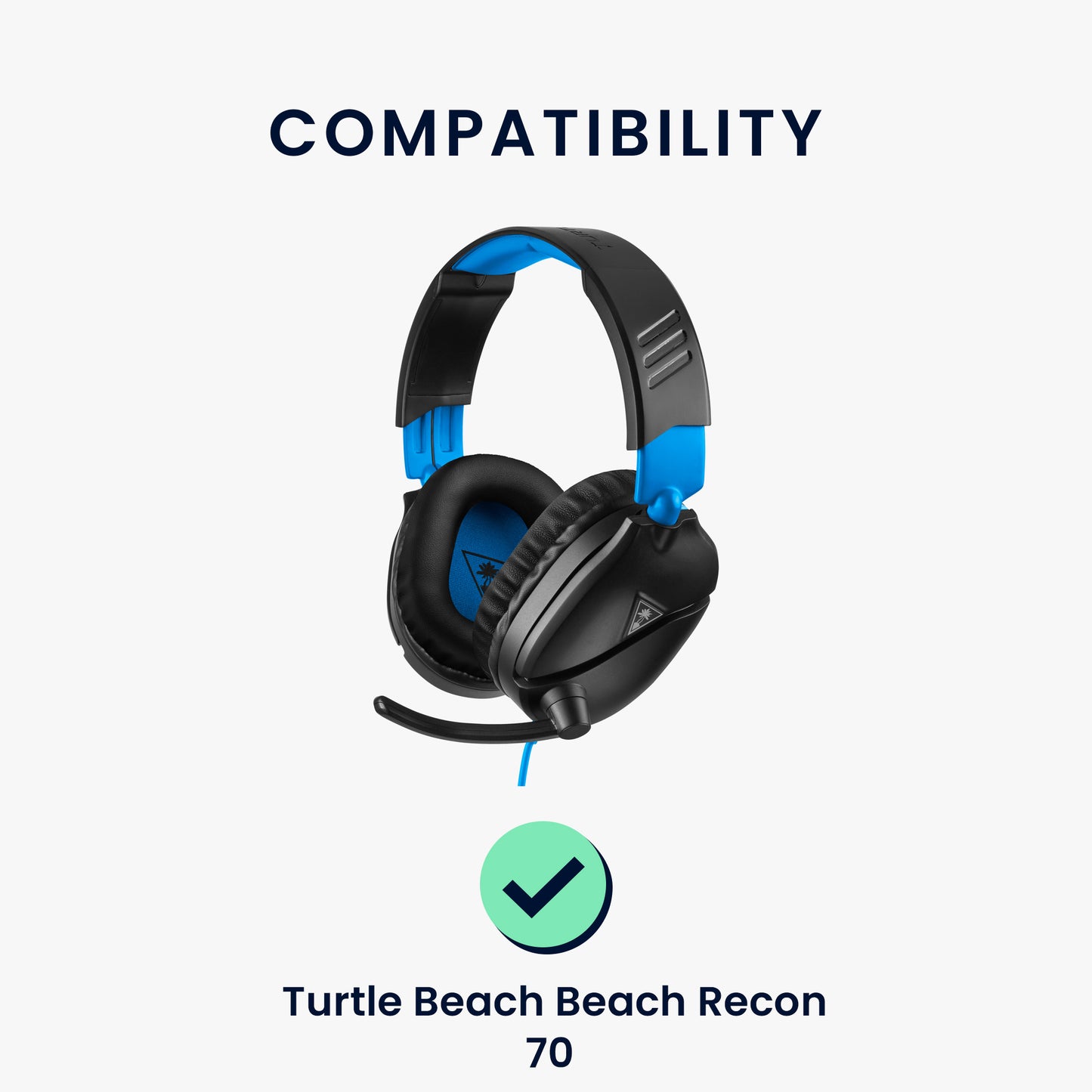 kwmobile Ohr Polster für Turtle Beach Recon 70 / Recon 50 / Recon 60P / Stealth 500 / 600 / 700 Ohrpolster Ersatz Kopfhörer Ersatzteile Over Ear Headphones