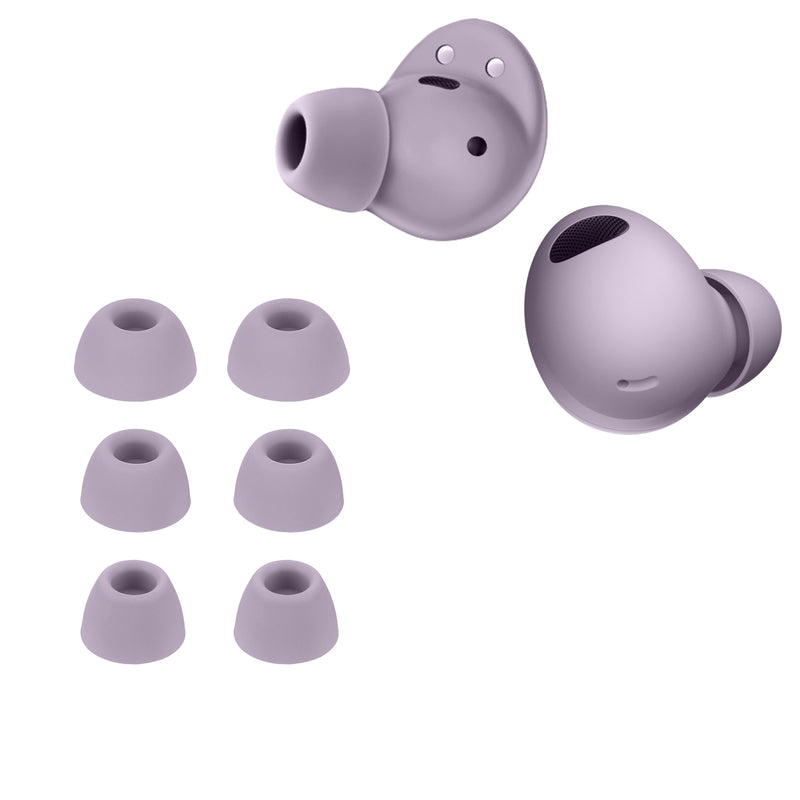kwmobile 6x Polster kompatibel mit Samsung Galaxy Buds 2 Pro - 3 Größen - Silikon Ohrstöpsel In-Ear Kopfhörer Lavendel  