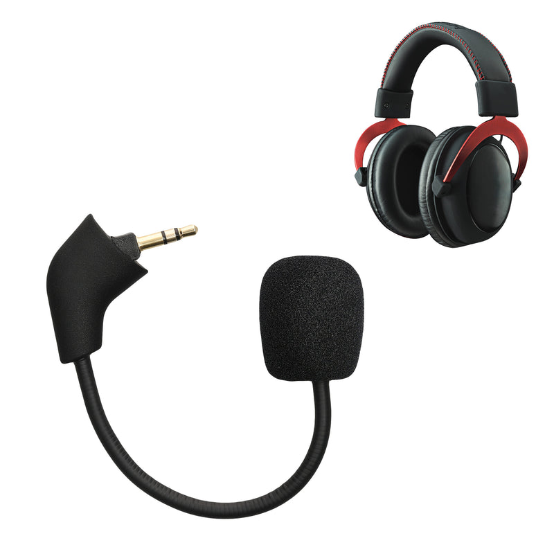 kwmobile Ersatz Kopfhörer Mikrofon kompatibel mit Kingston HyperX Cloud / Cloud X / CloudX Core Headset - Gaming Headphones Mikrofon mit 3,5 mm Klinkenstecker