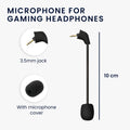 kwmobile Ersatz Kopfhörer Mikrofon kompatibel mit Kingston HyperX Cloud / Cloud X / CloudX Core Headset - Gaming Headphones Mikrofon mit 3,5 mm Klinkenstecker