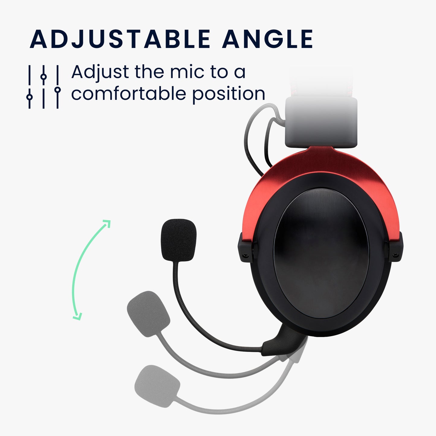 kwmobile Ersatz Kopfhörer Mikrofon kompatibel mit Kingston HyperX Cloud / Cloud X / CloudX Core Headset - Gaming Headphones Mikrofon mit 3,5 mm Klinkenstecker