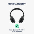 kwmobile Ersatz Bügelpolster kompatibel mit Bose Quietcomfort 35 / QC35 wireless II - Kopfhörer Ersatz Bügel mit Polster
