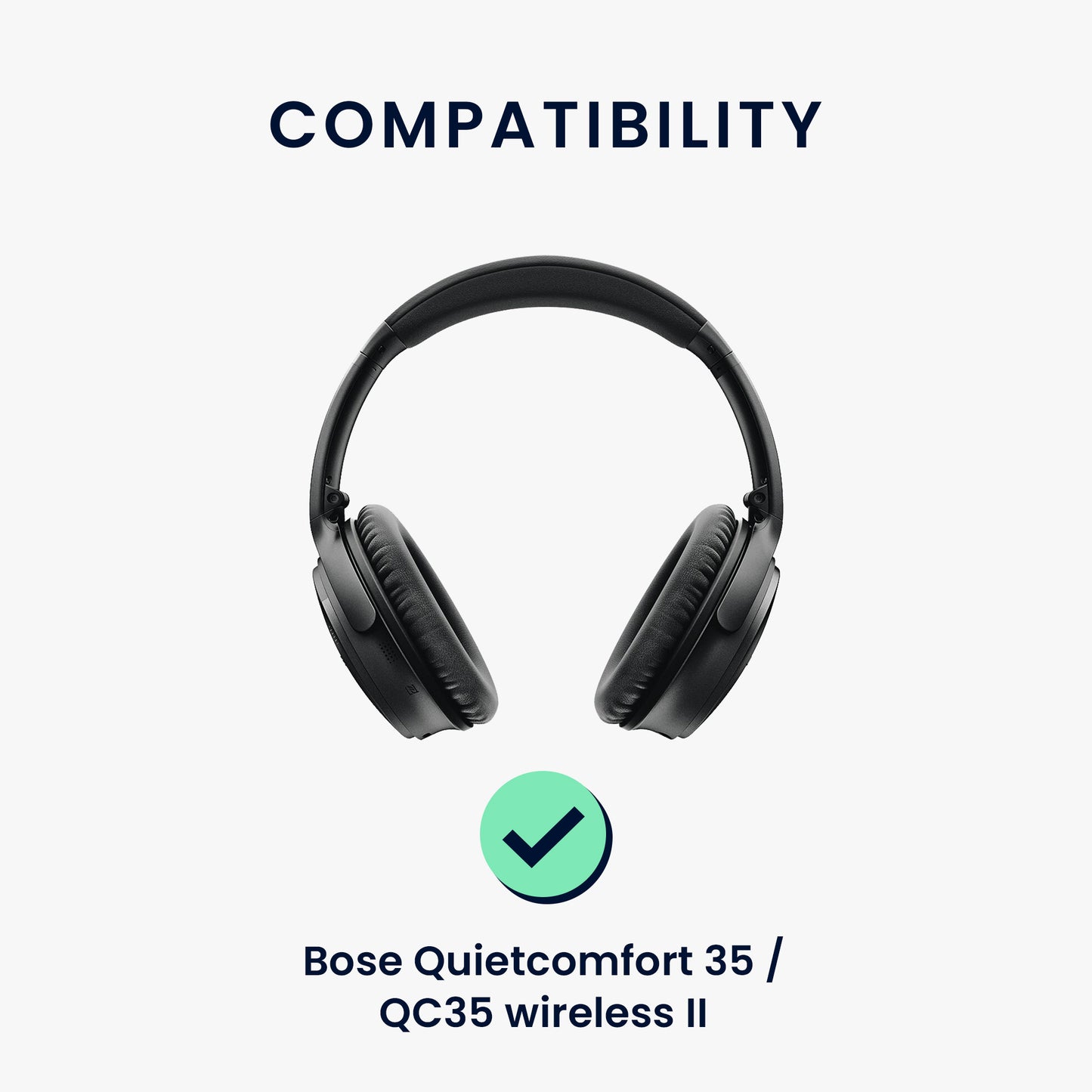 kwmobile Ersatz Bügelpolster kompatibel mit Bose Quietcomfort 35 / QC35 wireless II - Kopfhörer Ersatz Bügel mit Polster