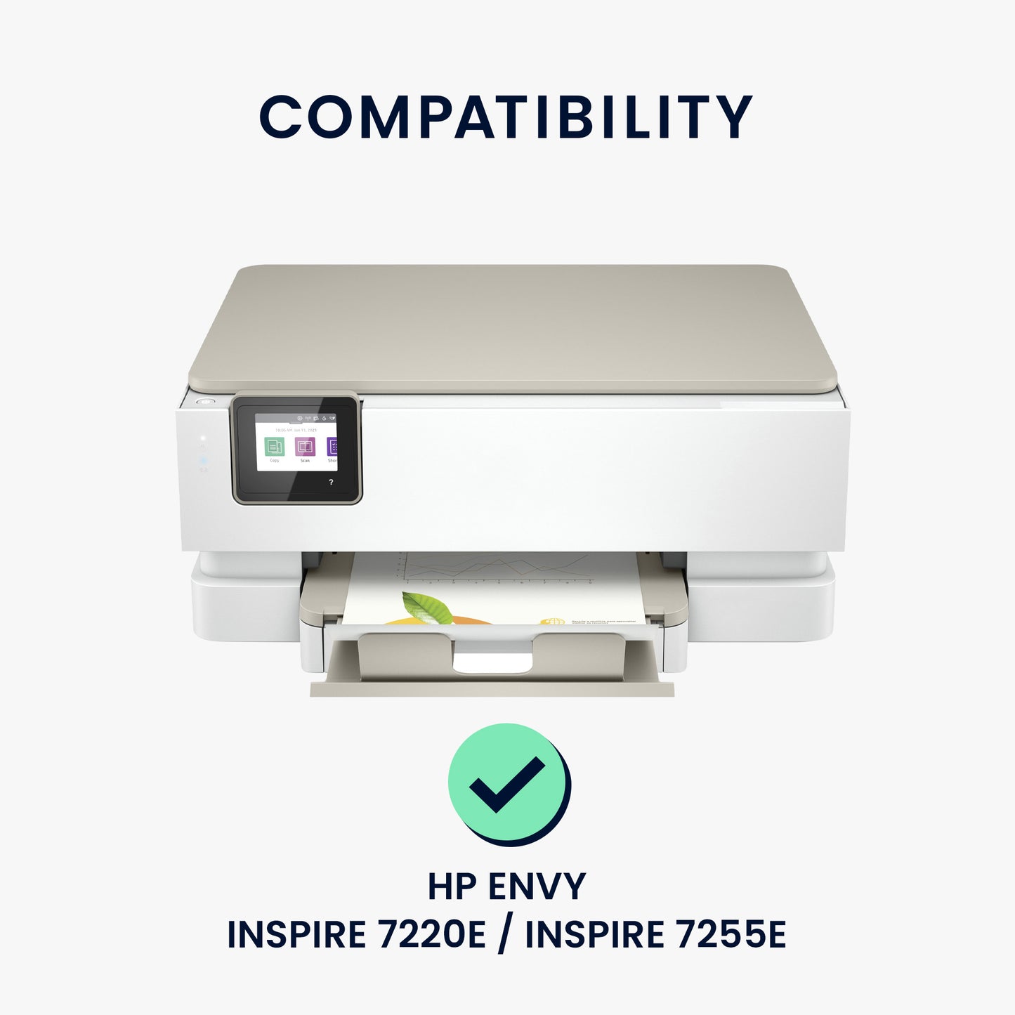 kwmobile Cover kompatibel mit HP Envy Inspire 7220e / Inspire 7255e - Tasche Hülle Drucker - Staubschutzhülle Schutzhaube Schutzhülle