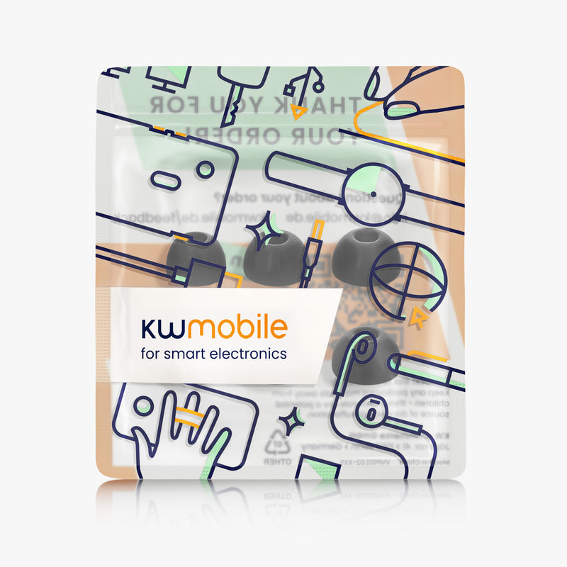 kwmobile 6x Ersatz In Ear Kopfhörer kompatibel mit Samsung Galaxy Buds 2 Polster Ohrstöpsel In-Ear Ohrhörer