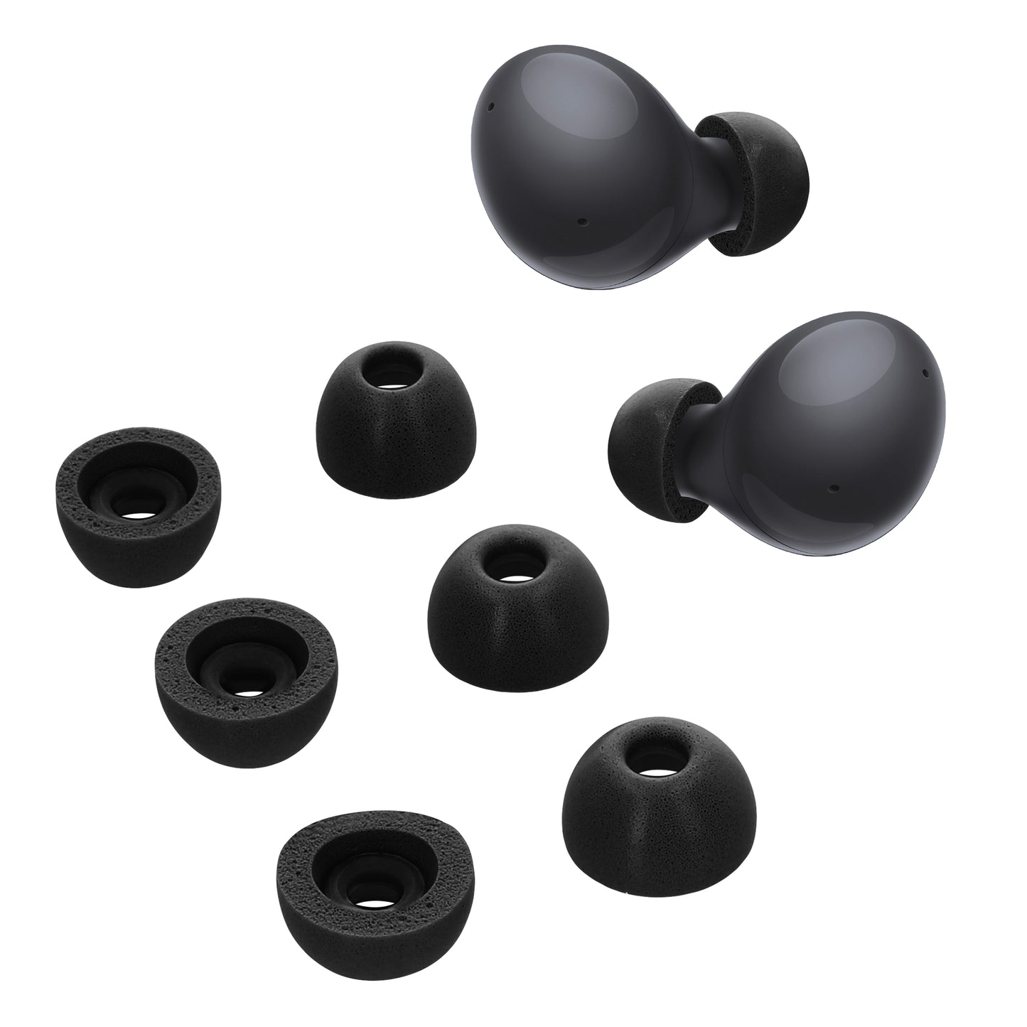 kwmobile 6x Ersatz In Ear Kopfhörer kompatibel mit Samsung Galaxy Buds 2 Polster Ohrstöpsel In-Ear Ohrhörer