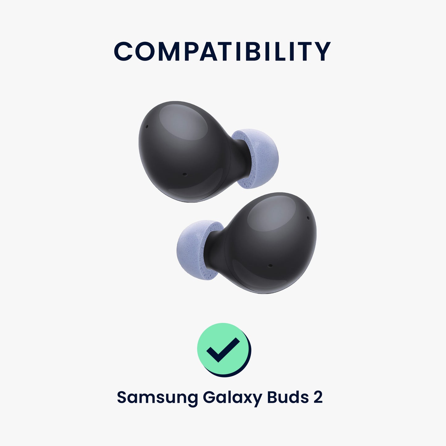 kwmobile 6x Ersatz In Ear Kopfhörer kompatibel mit Samsung Galaxy Buds 2 Polster Ohrstöpsel In-Ear Ohrhörer