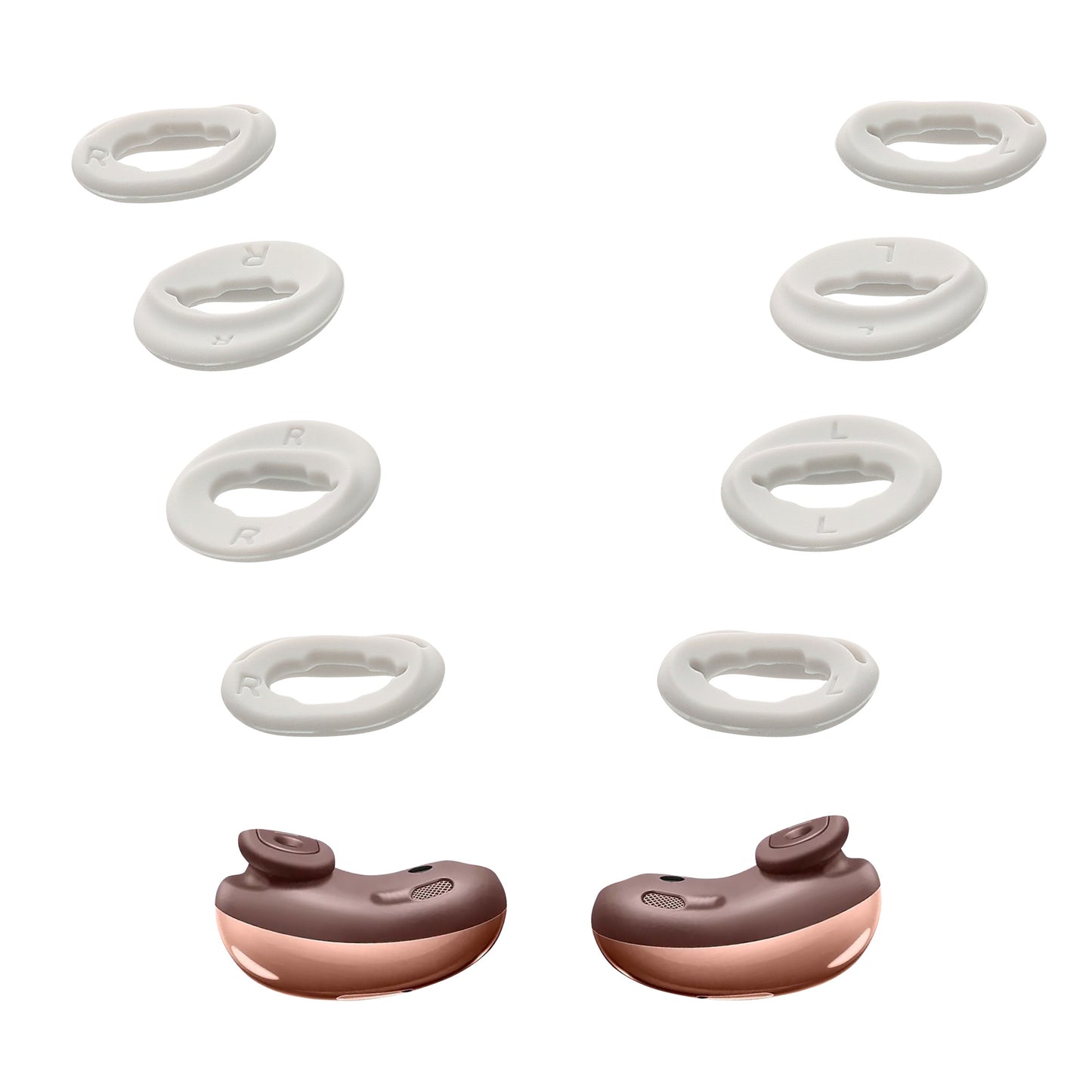 kwmobile Ear Buds kompatibel mit Samsung Galaxy Buds Live Ohrbügel Ohrstöpsel Zubehör Bügel für In-Ear Kopfhörer