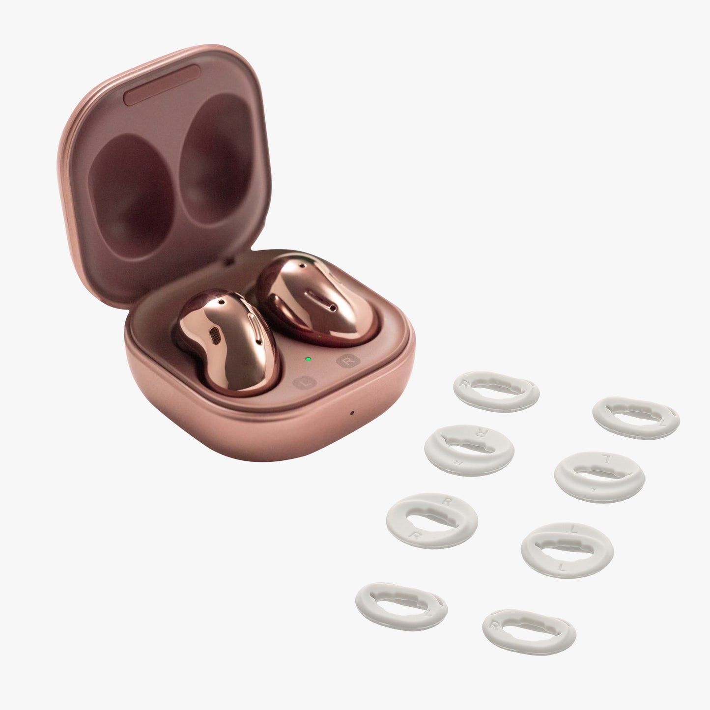 kwmobile Ear Buds kompatibel mit Samsung Galaxy Buds Live Ohrbügel Ohrstöpsel Zubehör Bügel für In-Ear Kopfhörer