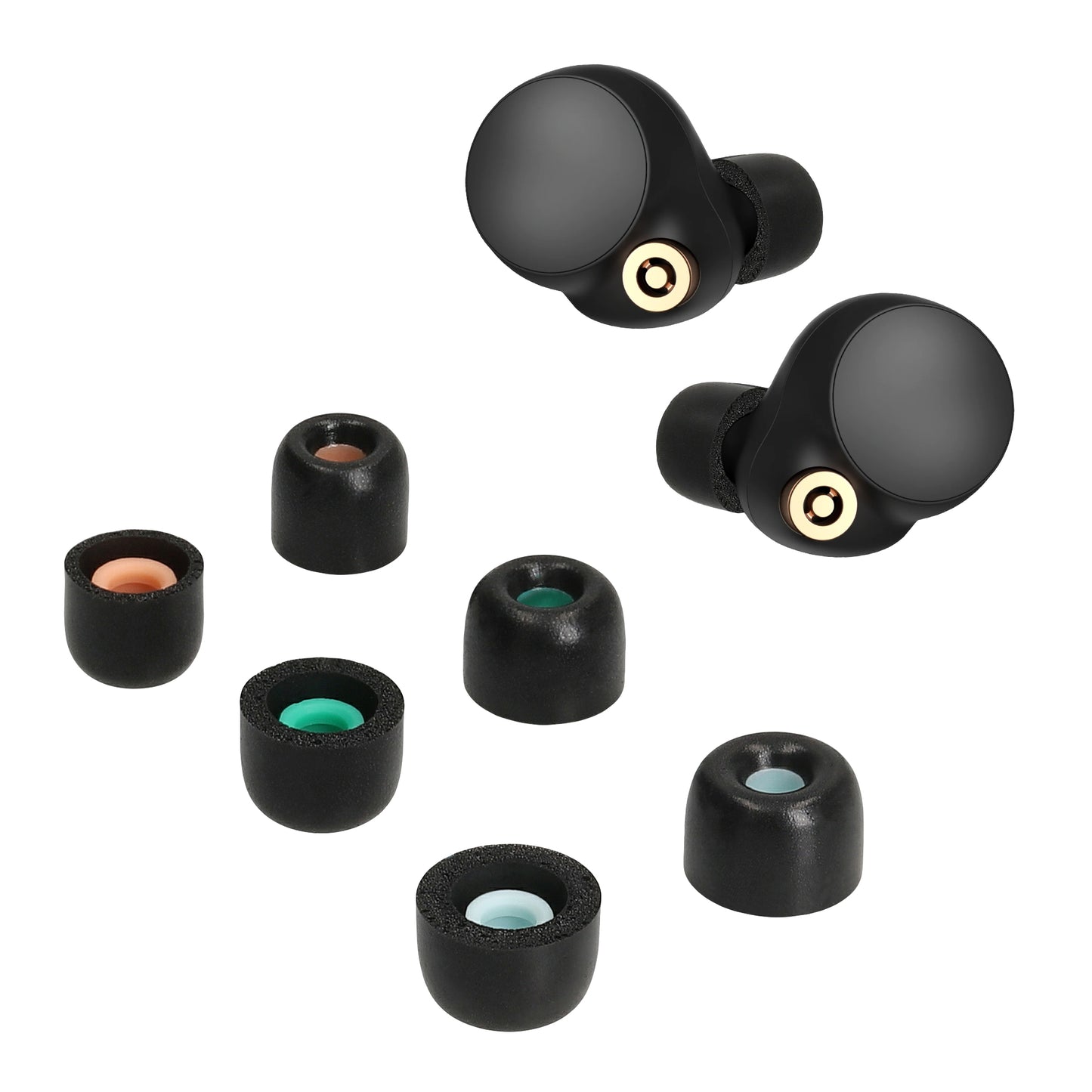 kwmobile Ersatz In Ear Kopfhörer kompatibel mit Sony WF-1000XM4 Polster Ohrstöpsel In-Ear Ohrhörer