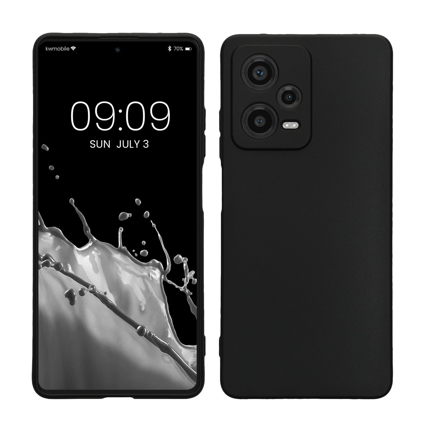 kwmobile Handyhülle für Xiaomi Redmi Note 12 Pro 5G Hülle - weiches Handy Silikon Case - Schutzhülle Cover