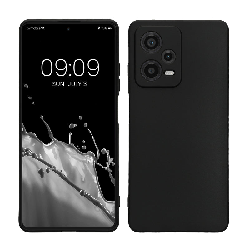 kwmobile Handyhülle für Xiaomi Redmi Note 12 Pro 5G Hülle - weiches Handy Silikon Case - Schutzhülle Cover