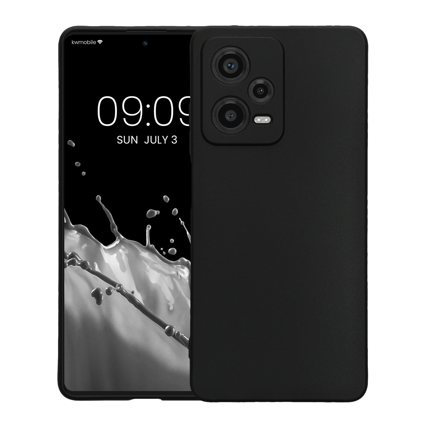 TPU Hülle mit Kameraschutz für Xiaomi Redmi Note 12 Pro+ 5G / Note 12 Pro Plus 5G in Schwarz matt