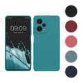 kwmobile Handyhülle kompatibel mit Xiaomi Redmi Note 12 Pro+ 5G / Note 12 Pro Plus 5G Hülle - Handy Case aus weichem Silikon in Petrol matt Petrol matt  