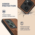 kwmobile Hülle kompatibel mit Xiaomi Redmi Note 12 Pro+ 5G / Note 12 Pro Plus 5G Hülle - Handy Cover - TPU Handyhülle Vintage Kompass mit Perlmutt