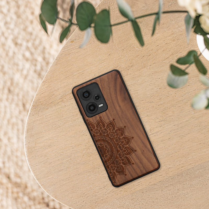 kwmobile Hülle kompatibel mit Xiaomi Redmi Note 12 Pro+ 5G / Note 12 Pro Plus 5G Hülle - Handy Cover - TPU Handyhülle Vintage Kompass mit Perlmutt