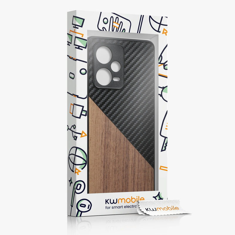 kwmobile Hülle kompatibel mit Xiaomi Redmi Note 12 Pro+ 5G / Note 12 Pro Plus 5G - Handyhülle - Handy Schutzhülle - Smartphone Cover