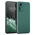 kwmobile Handyhülle kompatibel mit Xiaomi Redmi Note 12S Hülle - weiche Silikon Case metallisch schimmernd in Metallic Petrol Metallic Petrol  
