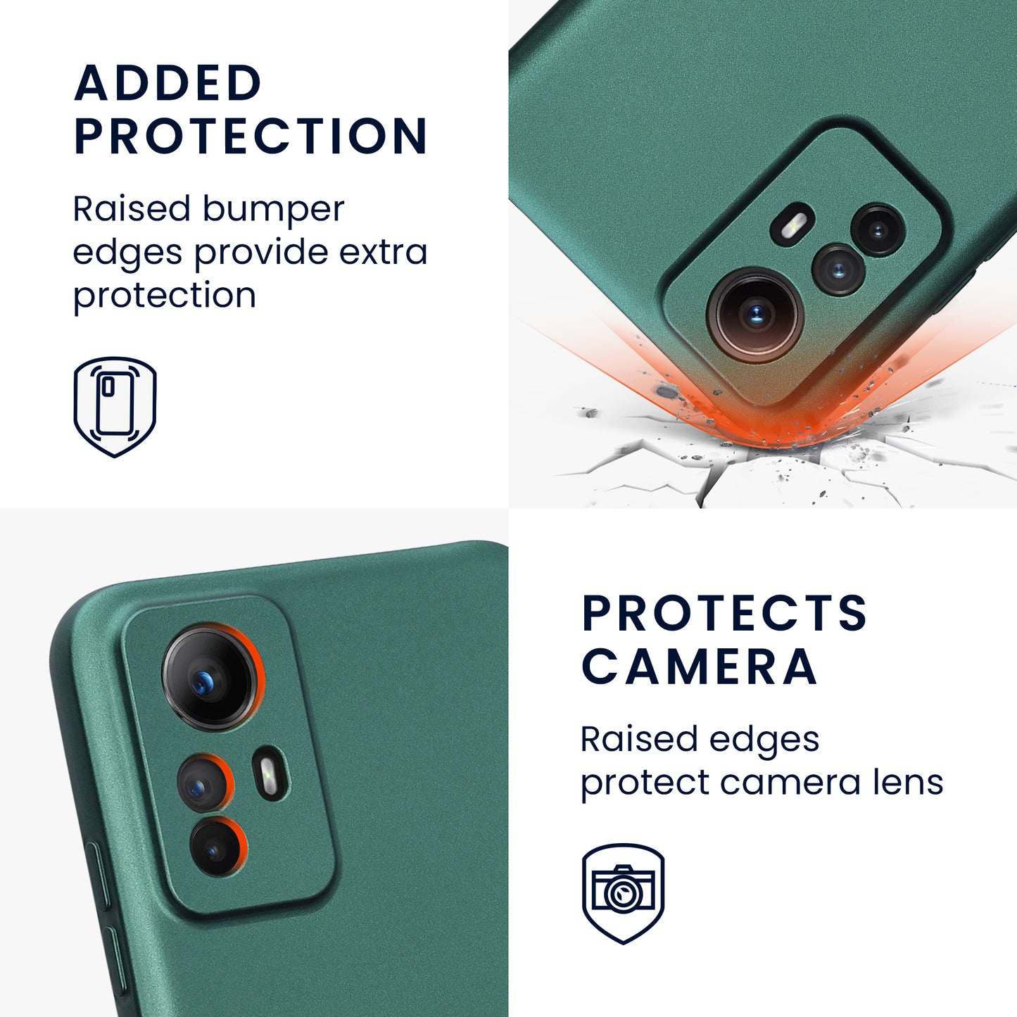 kwmobile Handyhülle für Xiaomi Redmi Note 12S Hülle - weiche Silikon Case - Schutzhülle Cover