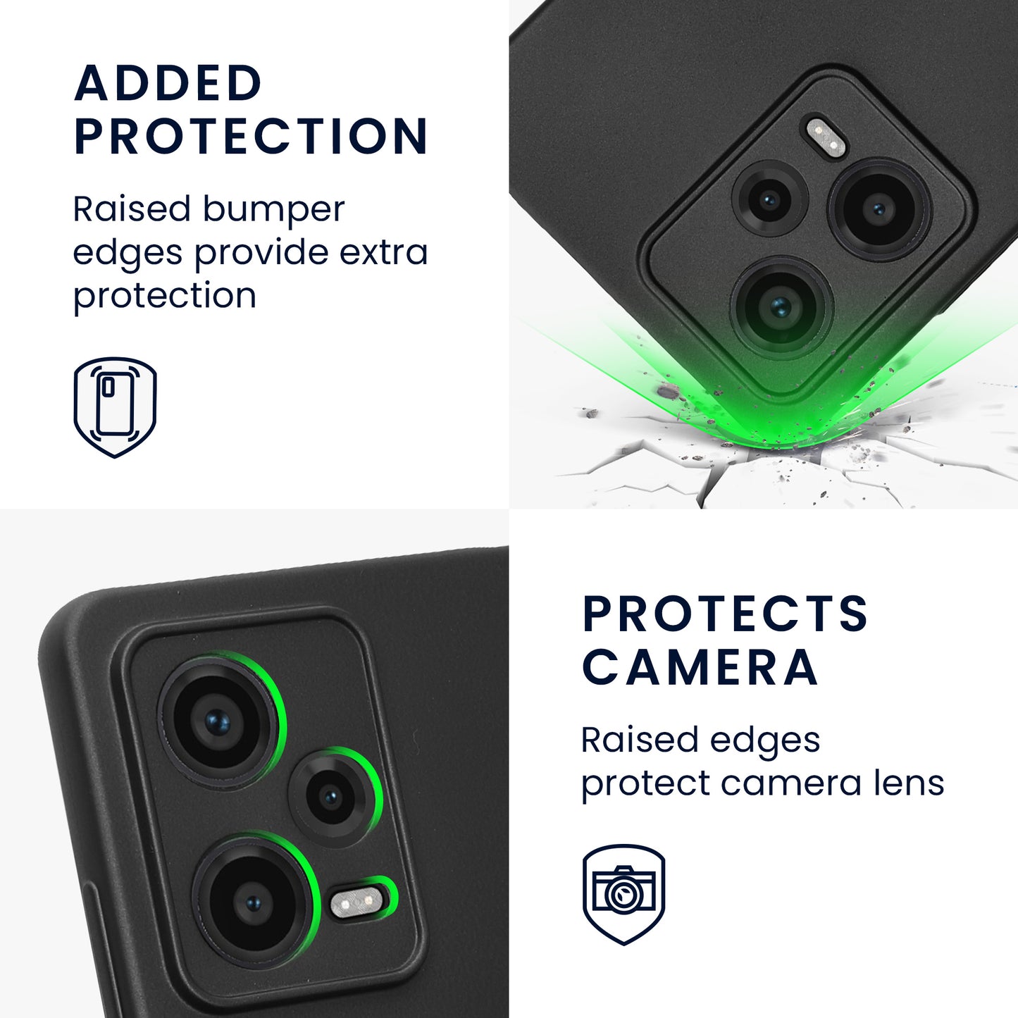 kwmobile Handyhülle für Xiaomi Redmi Note 12 Pro 5G Hülle - weiche Silikon Case - Schutzhülle Cover