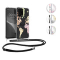 kwmobile Necklace Case kompatibel mit Xiaomi Redmi Note 12 Pro+ 5G / Note 12 Pro Plus 5G Hülle - Silikon Cover mit Handykette - Mehrfarbig Transparent Wildblumen Ranke Mehrfarbig  [dsg04]