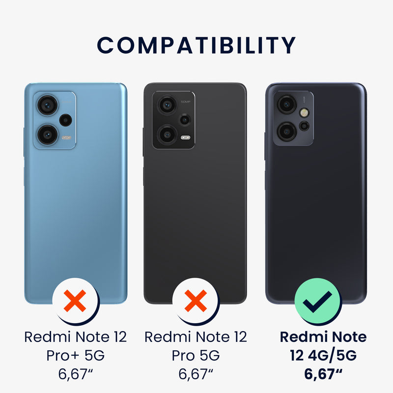 3x Folie kristallklar für Xiaomi Redmi Note 12 4G / 5G
