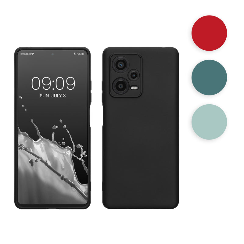 kwmobile Slim Case kompatibel mit Xiaomi Redmi Note 12 Pro+ 5G / Note 12 Pro Plus 5G Hülle - Handyhülle aus Silikon in Sweet Cherry Sweet Cherry  