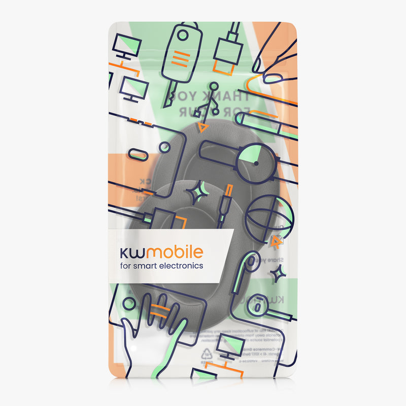 kwmobile Ohr Polster für DOQAUS Ohrpolster Ersatz Ohrpolster Kopfhörer Ersatzteile Kopfhörer Ersatzpolster Over Ear Headphones