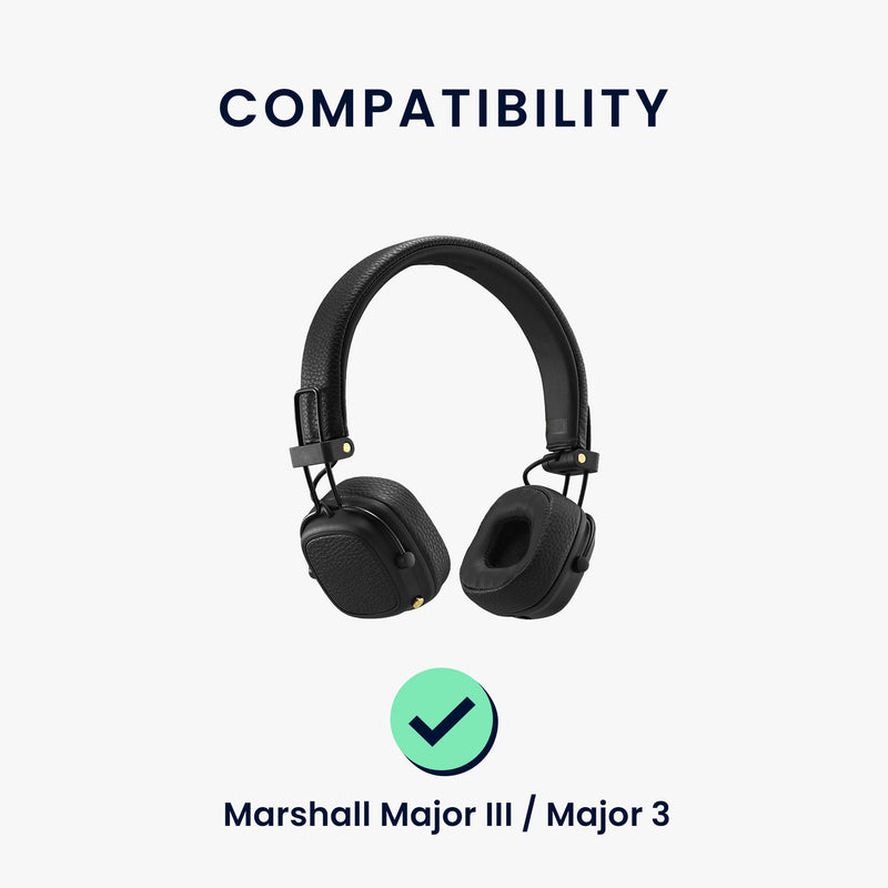 kwmobile Ohr Polster für Marshall Major III / Major 3 Ohrpolster Ersatz Ohrpolster Kopfhörer Ersatzteile Kopfhörer Ersatzpolster Over Ear Headphones