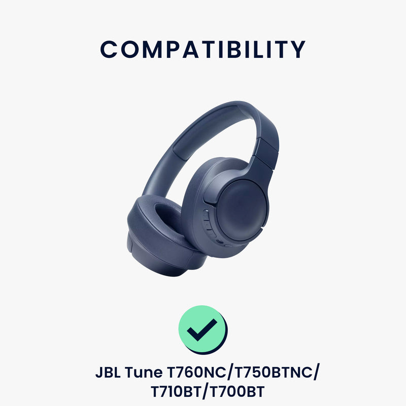 kwmobile Ohr Polster für JBL Tune T760NC / T750BTNC / T710BT / T700BT Ohrpolster Ersatzteile Over Ear Headphones