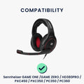 kwmobile Ohr Polster für Sennheiser GAME ZERO / HD380PRO / PXC450 / PXC350 / PC350 / PC360 Ohrpolster Ersatz Ohrpolster Kopfhörer Ersatzteile Kopfhörer Ersatzpolster für Over Ear Headphones